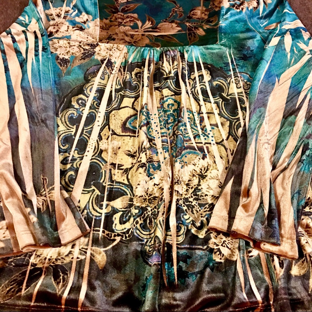 DressBarn Velvet Sublime Rhinestone Top - Picture 8 of 8